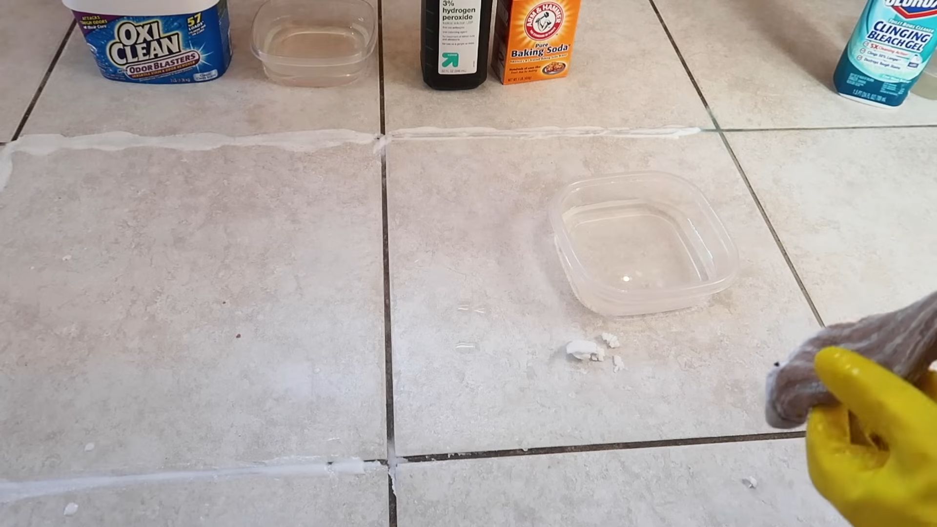 Grout cleaning Oxiclean vs toilet cleaner